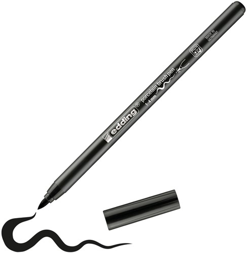 Brushpen edding 4200 porselein zwart 1 Stuk-1