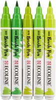 Brushpen Talens Ecoline set 5 stuks groen 5 Stuk-2