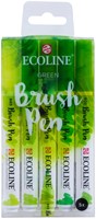 Brushpen Talens Ecoline set 5 stuks groen 5 Stuk-3