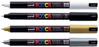 Paintmarker Uni POSCA PC1MR EF zilver 1 Stuk-2