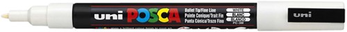 Paintmarker Uni POSCA PC3M F wit 1 Stuk