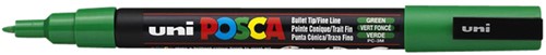 Verfstift Posca PC3M F donkergroen 1 Stuk