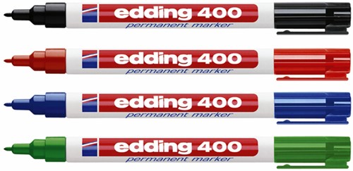 Viltstift edding 400 rond 1mm blauw 1 Stuk-2