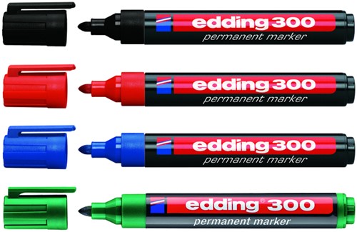 Viltstift edding 300 rond 1.5-3mm zwart 1 Stuk-2