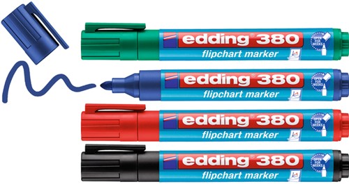 Viltstift edding 380 flipover rond 1.5-3mm assorti 4 Stuk-3