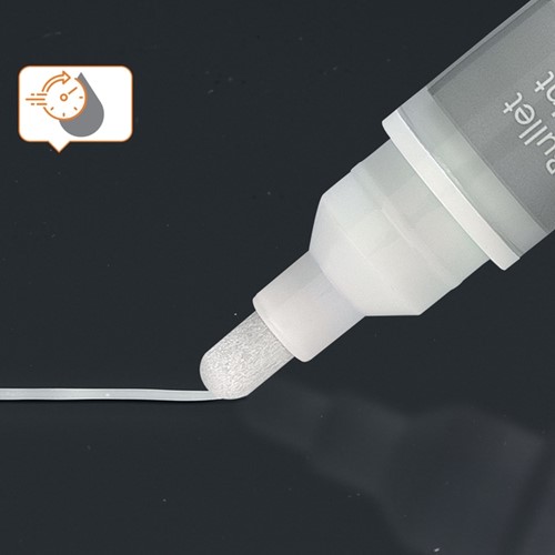 Viltstift Nobo glasbord wit 4 Stuk-2