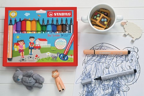 Viltstift STABILO Trio Scribbi 368/8 8st assorti 8 Stuk-3