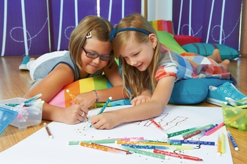Viltstift STABILO Trio A-Z 378/30 30st assorti 30 Stuk-1
