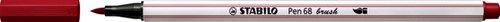 Brushstift STABILO Pen 68/50 donkerrood 1 Stuk