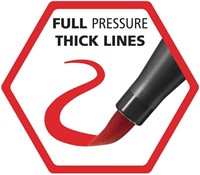 Brushstift STABILO Pen 68/50 donkerrood 1 Stuk-6