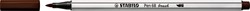 Brushstift STABILO Pen 68/45 bruin 1 Stuk