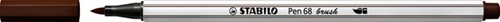 Brushstift STABILO Pen 68/45 bruin 1 Stuk