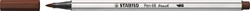 Brushstift STABILO Pen 68/45 bruin 1 Stuk
