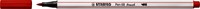 Brushstift STABILO Pen 68/48 karmijnrood 1 Stuk