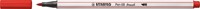 Brushstift STABILO Pen 68/48 karmijnrood 1 Stuk