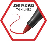 Brushstift STABILO Pen 68/48 karmijnrood 1 Stuk-5