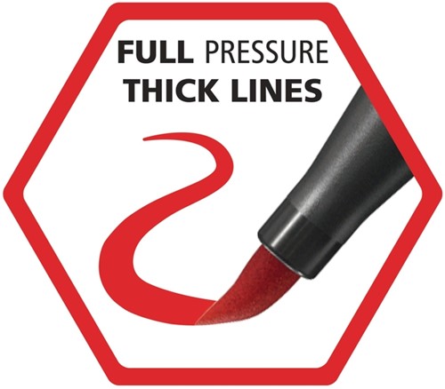 Brushstift STABILO Pen 68/48 karmijnrood 1 Stuk-6