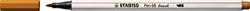 Brushstift STABILO Pen 68/89 donker oker 1 Stuk