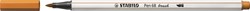 Brushstift STABILO Pen 68/89 donker oker 1 Stuk