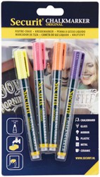 Krijtstift Securit SMA-100 rond 1-2mm gl or rd ps 4 Stuk