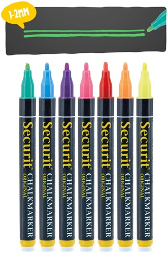 Krijtstift Securit SMA-100 rond ass 1-2mm 7st ass 7 Stuk-3