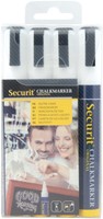 Krijtstift Securit SMA-510 schuin 2-6mm wit 4 Stuk