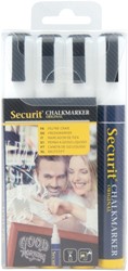Krijtstift Securit SMA-510 schuin 2-6mm wit 4 Stuk