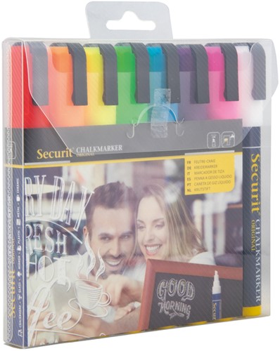 Krijtstift Securit SMA-510 schuin 2-6mm ass 8 Stuk-2