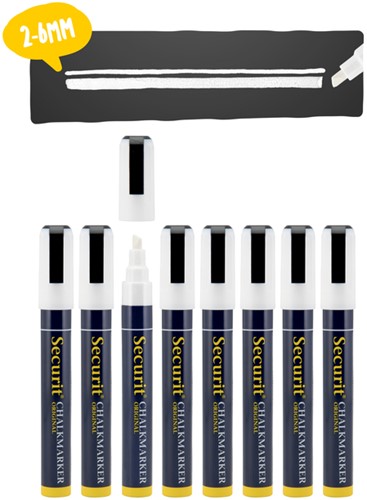 Krijtstift Securit SMA-510 schuin 2-6mm wt 8 Stuk-3