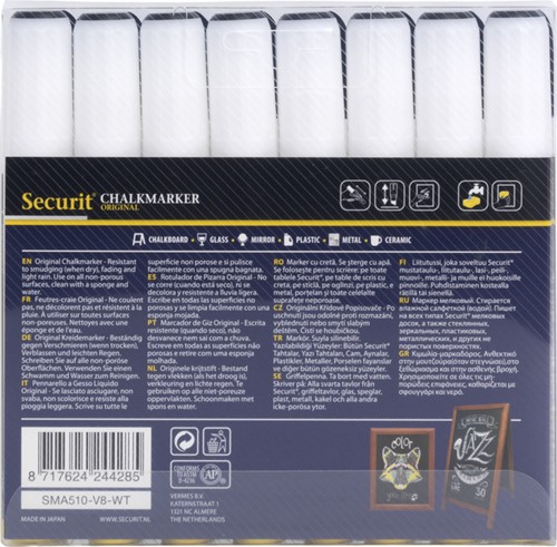 Krijtstift Securit SMA-510 schuin 2-6mm wt 8 Stuk-2