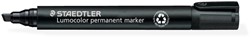 Viltstift Staedtler Lumocolor 350 schuin 2-5mm zw 1 Stuk