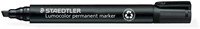 Viltstift Staedtler Lumocolor 350 schuin 2-5mm zw 1 Stuk