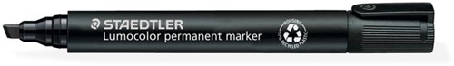 Viltstift Staedtler Lumocolor 350 schuin 2-5mm zw 1 Stuk