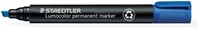 Viltstift Staedtler Lumocolor 350 schuin 2-5mm bl 1 Stuk