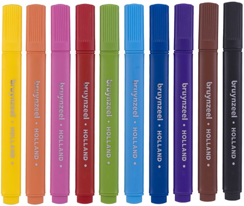 Viltstift Bruynzeel Kids Triple 10st assorti 10 Stuk-2
