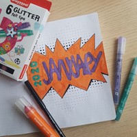 Viltstift Bruynzeel Kids Glitter 6 kleuren 6 Stuk-1