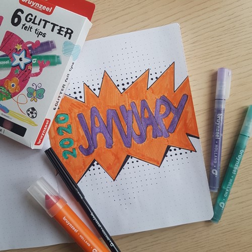 Viltstift Bruynzeel Kids Glitter 6 kleuren 6 Stuk-1