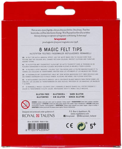 Viltstift Bruynzeel Kids Magic Point 8 kleuren 8 Stuk-3