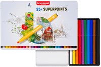 Viltstift Bruynzeel Superpoints blik 25 kleuren 25 Stuk-2