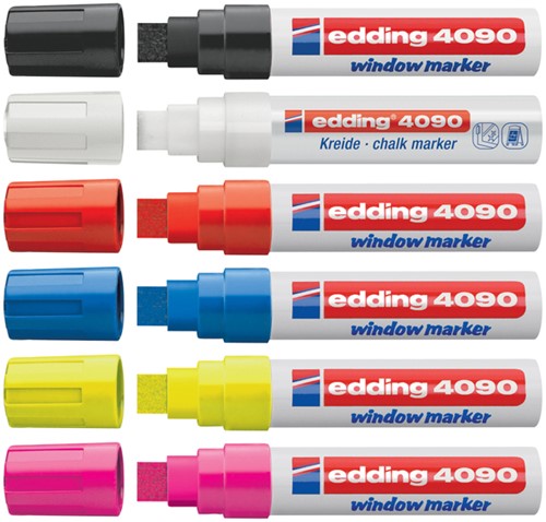 Krijtstift edding 4090 window blok 4-15mm blauw 1 Stuk-1