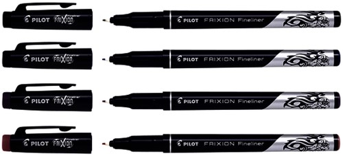 Fineliner PILOT friXion SW-FF F assorti 4st 4 Stuk-3
