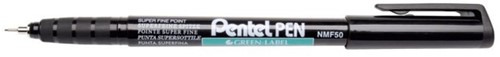 Fineliner Pentel NMF50 F zwart 1 Stuk