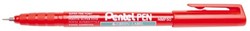 Fineliner Pentel NMF50 F rood 1 Stuk