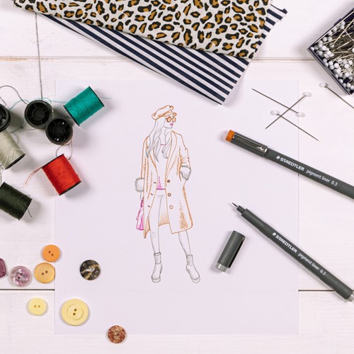 Fineliner Staedtler pigment 308 0.6mm zwart 1 Stuk-2