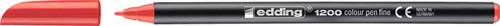 Fineliner edding 1200 002 fijn rood 1 Stuk