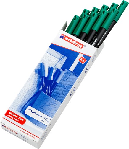 Fineliner edding 1200 004 fijn groen 1 Stuk-3