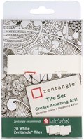 Tekenset Sakura Zentangle set 20 patronen wit 20 Stuk