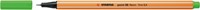Fineliner STABILO  point 88/033 F neon groen 1 Stuk