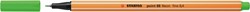 Fineliner STABILO  point 88/033 F neon groen 1 Stuk