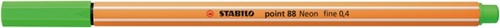 Fineliner STABILO  point 88/033 F neon groen 1 Stuk-2